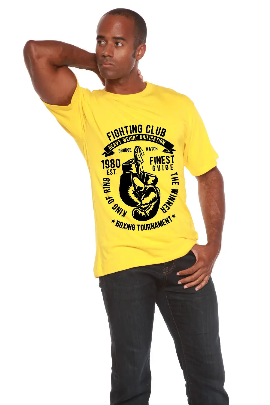 Fighting Club Men's Bamboo Viscose/Organic Cotton Short Sleeve Graphic T-Shirt Spun Bamboo