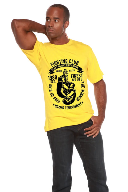 Fighting Club Men's Bamboo Viscose/Organic Cotton Short Sleeve Graphic T-Shirt Spun Bamboo