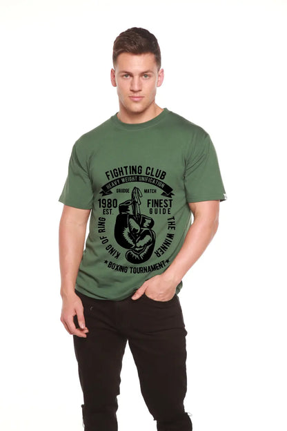 Fighting Club Men's Bamboo Viscose/Organic Cotton Short Sleeve Graphic T-Shirt Spun Bamboo