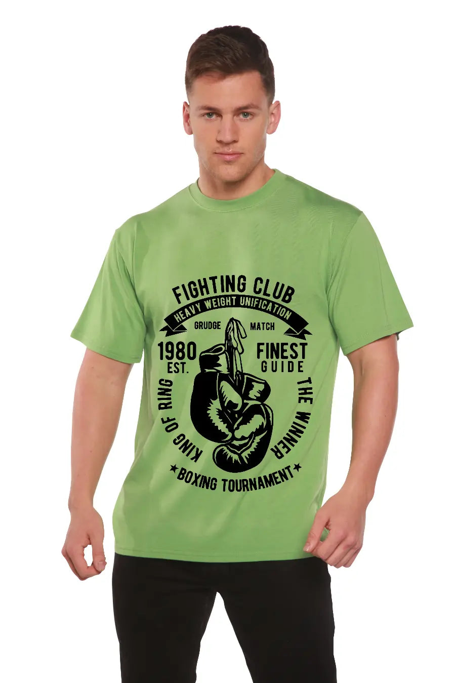 Fighting Club Men's Bamboo Viscose/Organic Cotton Short Sleeve Graphic T-Shirt Spun Bamboo