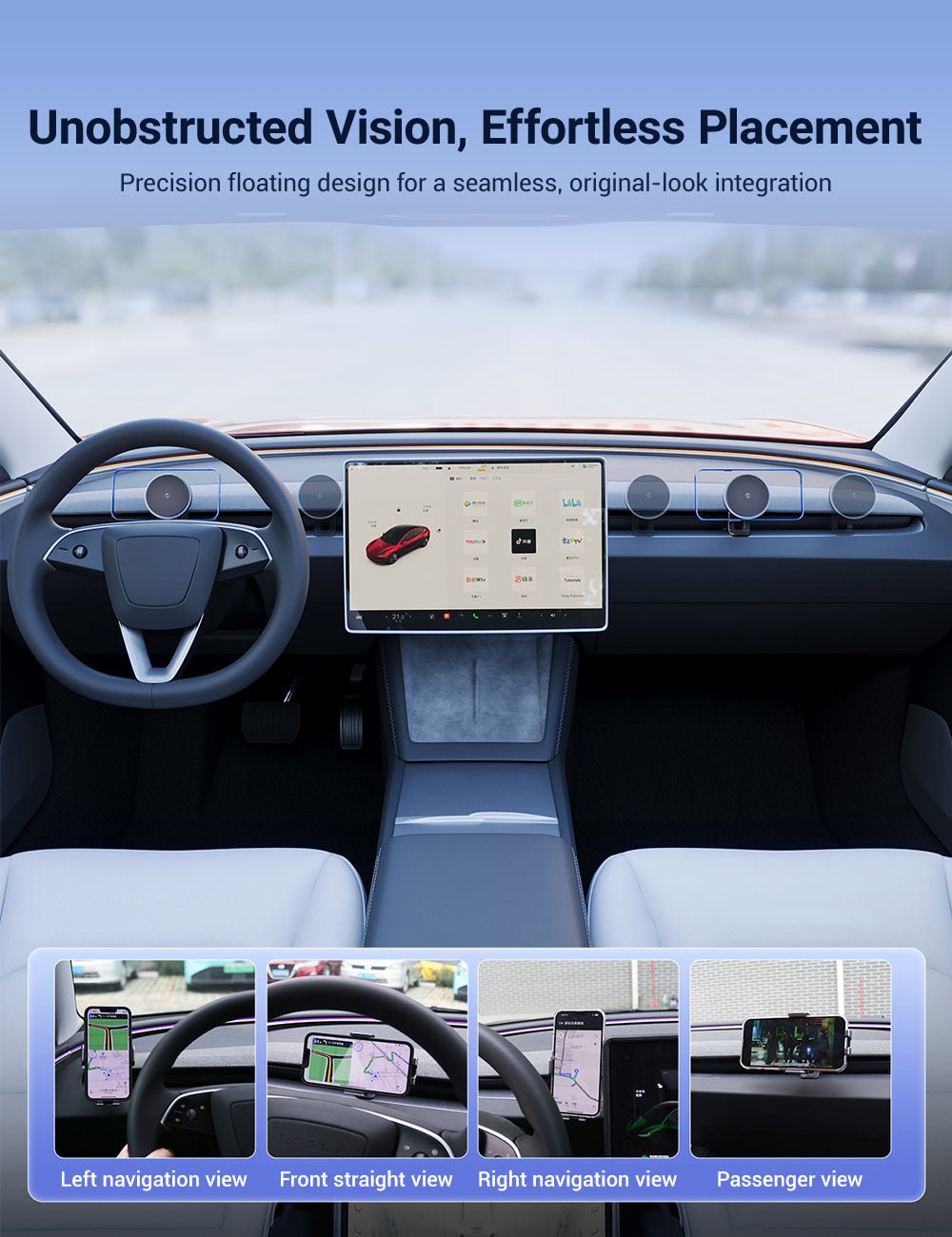 Flexible Phone Holder for Model 3 Highland & Model Y Juniper | TESERY Tesery Official Store