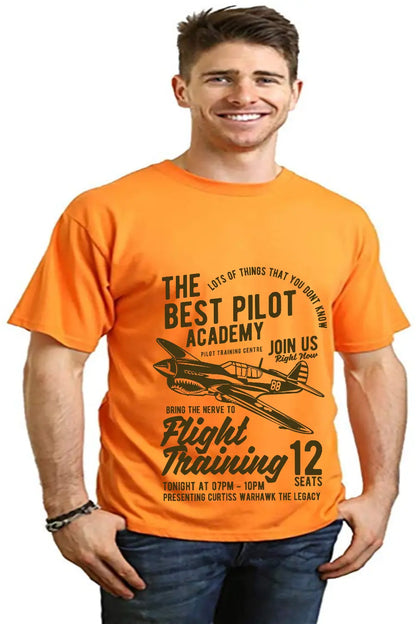 Flight Training Men's Bamboo Viscose/Organic Cotton Short Sleeve Graphic T-Shirt Spun Bamboo