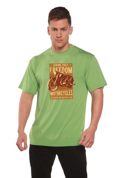Freedom Motorcycles Men's Bamboo Viscose/Organic Cotton Short Sleeve Graphic T-Shirt Spun Bamboo