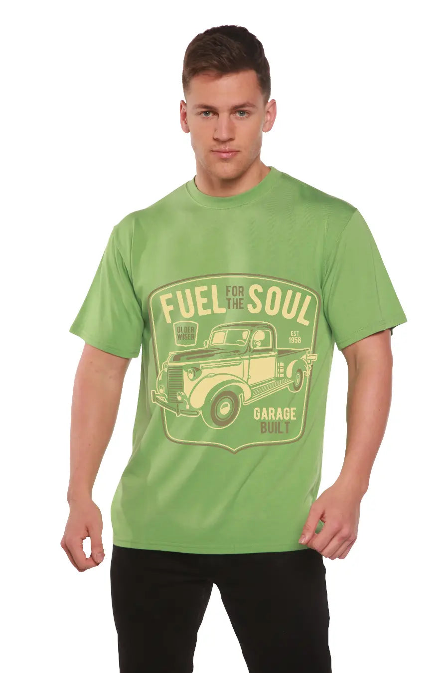 Fuel For The Soul Men's Bamboo Viscose/Organic Cotton Short Sleeve Graphic T-Shirt Spun Bamboo