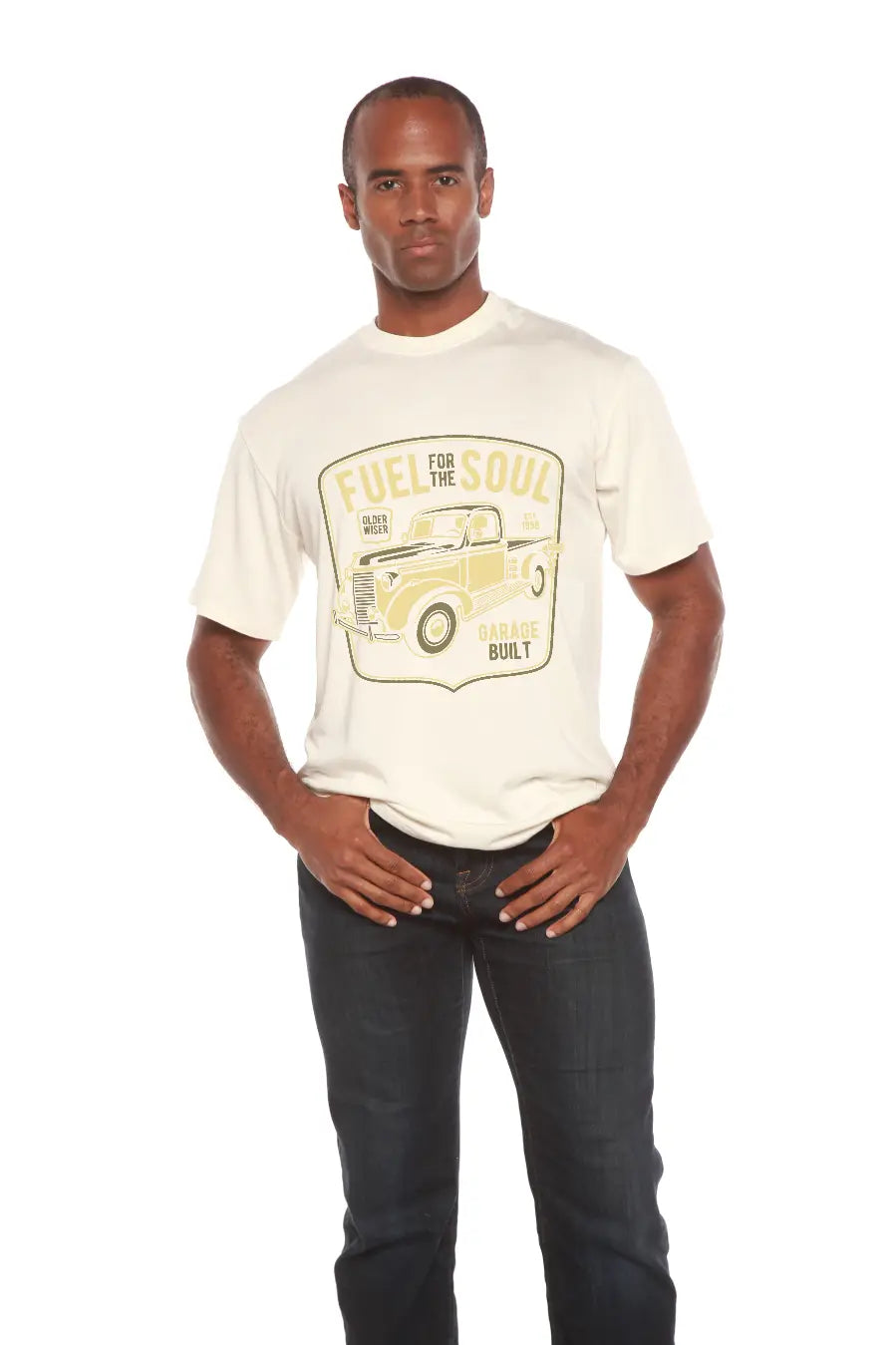 Fuel For The Soul Men's Bamboo Viscose/Organic Cotton Short Sleeve Graphic T-Shirt Spun Bamboo