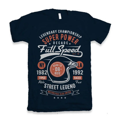 Full Speed Super Men's Bamboo Viscose/Organic Cotton Short Sleeve Graphic T-Shirt Spun Bamboo