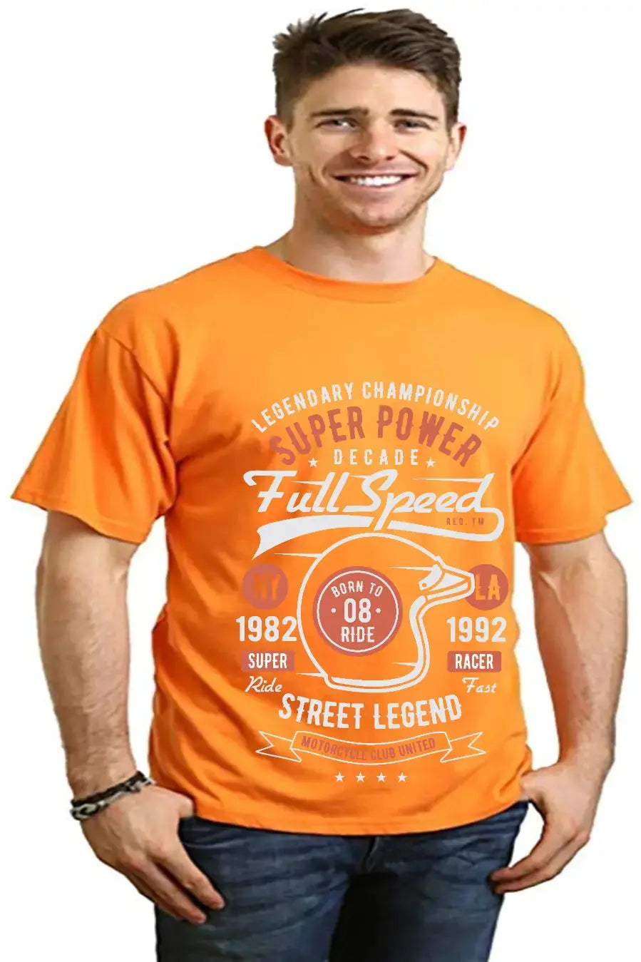 Full Speed Super Men's Bamboo Viscose/Organic Cotton Short Sleeve Graphic T-Shirt Spun Bamboo