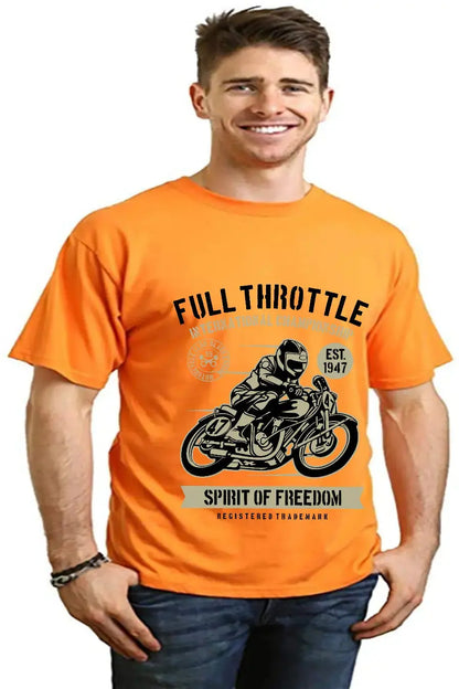 Fuul Throttle Men's Bamboo Viscose/Organic Cotton Short Sleeve Graphic T-Shirt Spun Bamboo