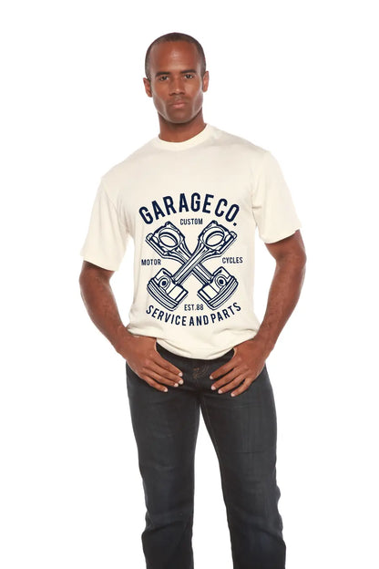 Garage Co Men's Bamboo Viscose/Organic Cotton Short Sleeve Graphic T-Shirt Spun Bamboo