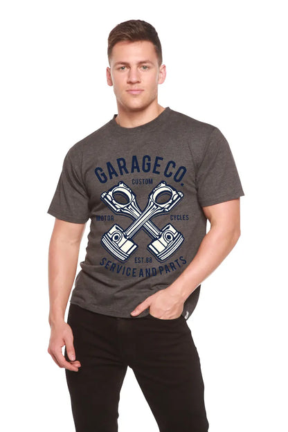 Garage Co Men's Bamboo Viscose/Organic Cotton Short Sleeve Graphic T-Shirt Spun Bamboo