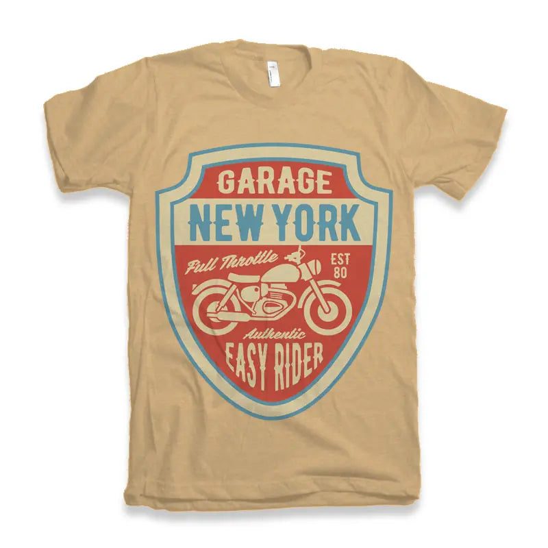 Garage New York Men's Bamboo Viscose/Organic Cotton Short Sleeve Graphic T-Shirt Spun Bamboo