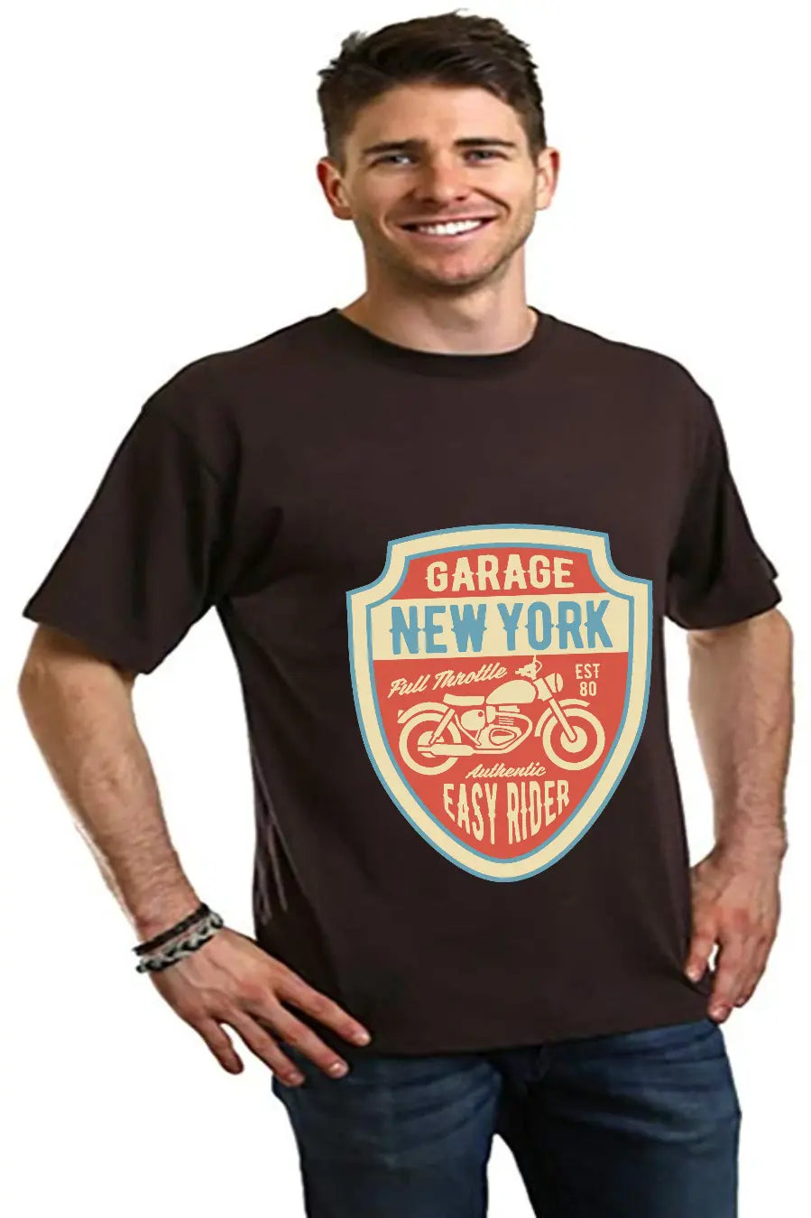 Garage New York Men's Bamboo Viscose/Organic Cotton Short Sleeve Graphic T-Shirt Spun Bamboo