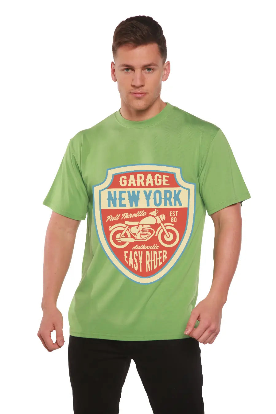 Garage New York Men's Bamboo Viscose/Organic Cotton Short Sleeve Graphic T-Shirt Spun Bamboo