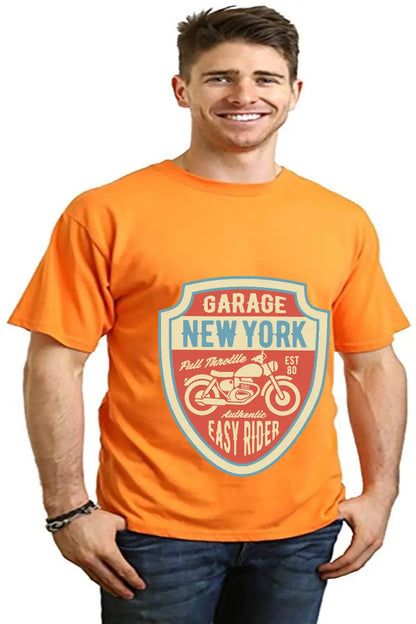 Garage New York Men's Bamboo Viscose/Organic Cotton Short Sleeve Graphic T-Shirt Spun Bamboo