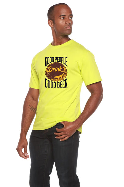 Good People Men's Bamboo Viscose/Organic Cotton Short Sleeve Graphic T-Shirt Spun Bamboo