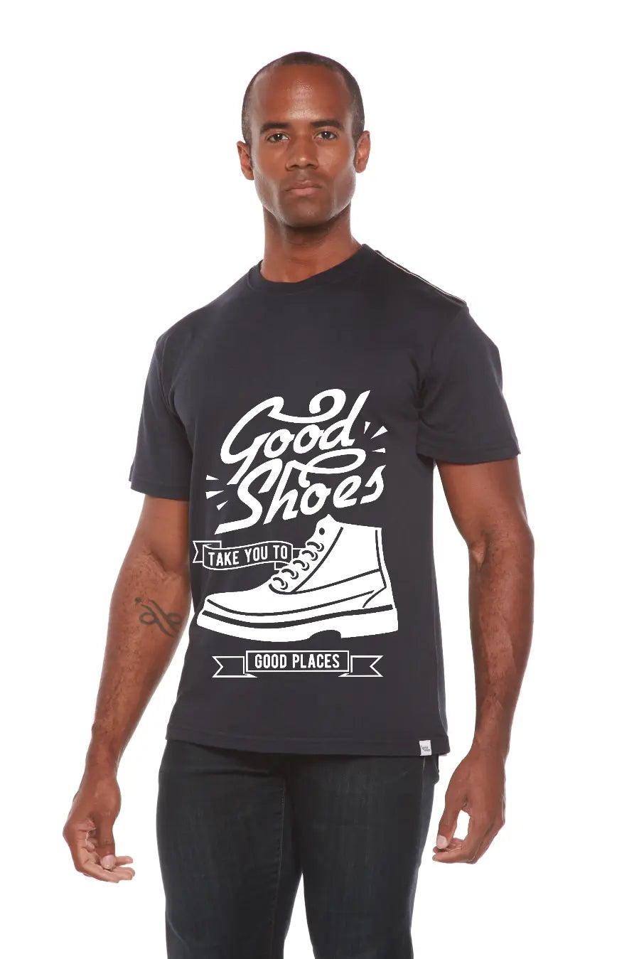 Good Shoes Men's Bamboo Viscose/Organic Cotton Short Sleeve Graphic T-Shirt Spun Bamboo