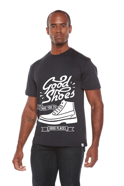 Good Shoes Men's Bamboo Viscose/Organic Cotton Short Sleeve Graphic T-Shirt Spun Bamboo