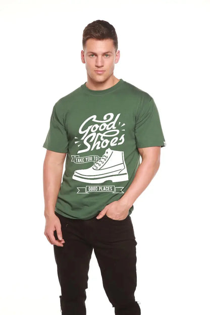 Good Shoes Men's Bamboo Viscose/Organic Cotton Short Sleeve Graphic T-Shirt Spun Bamboo
