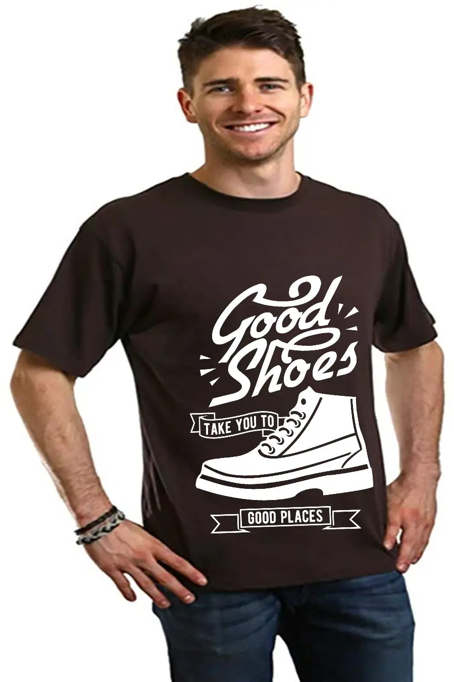 Good Shoes Men's Bamboo Viscose/Organic Cotton Short Sleeve Graphic T-Shirt Spun Bamboo