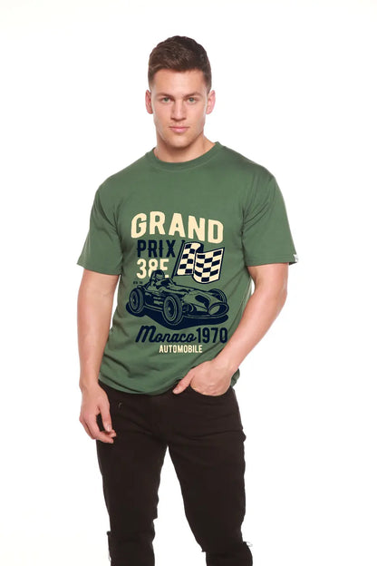 Grand Prix Men's Bamboo Viscose/Organic Cotton Short Sleeve Graphic T-Shirt Spun Bamboo