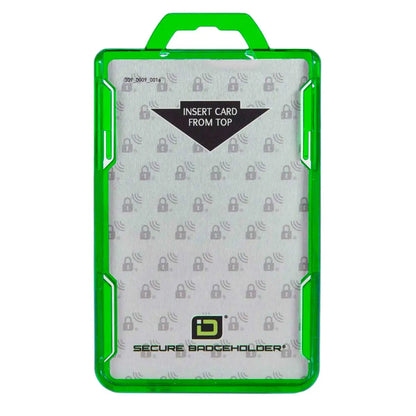 Secure Badge Holder BloxProx™ Lite PORTRAIT - Protects 125Khz HID Prox - 1 ID Card Holder ID Stronghold