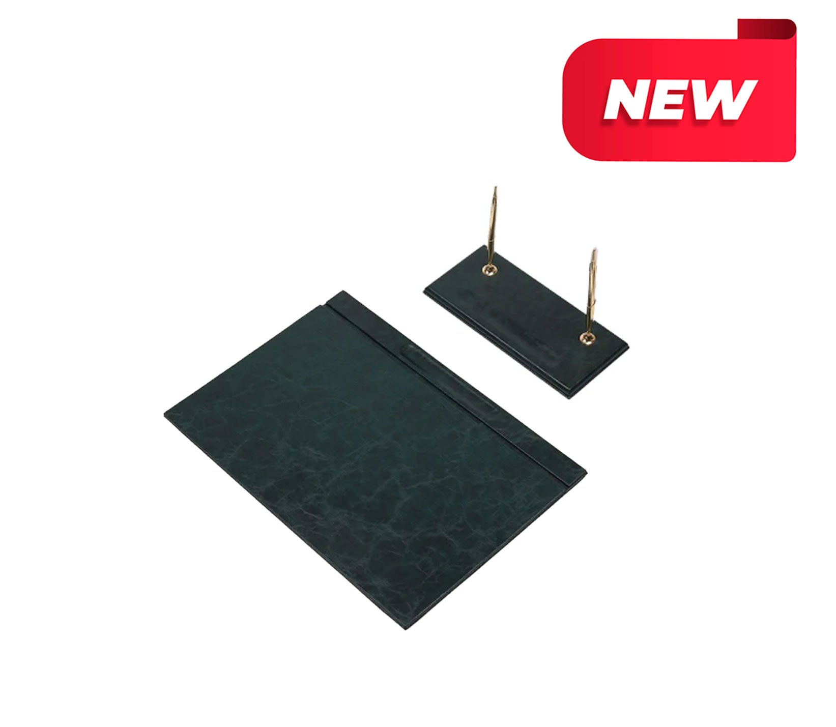 MOOG Leather Desk Set - Black- 2 PCS Moogdesk