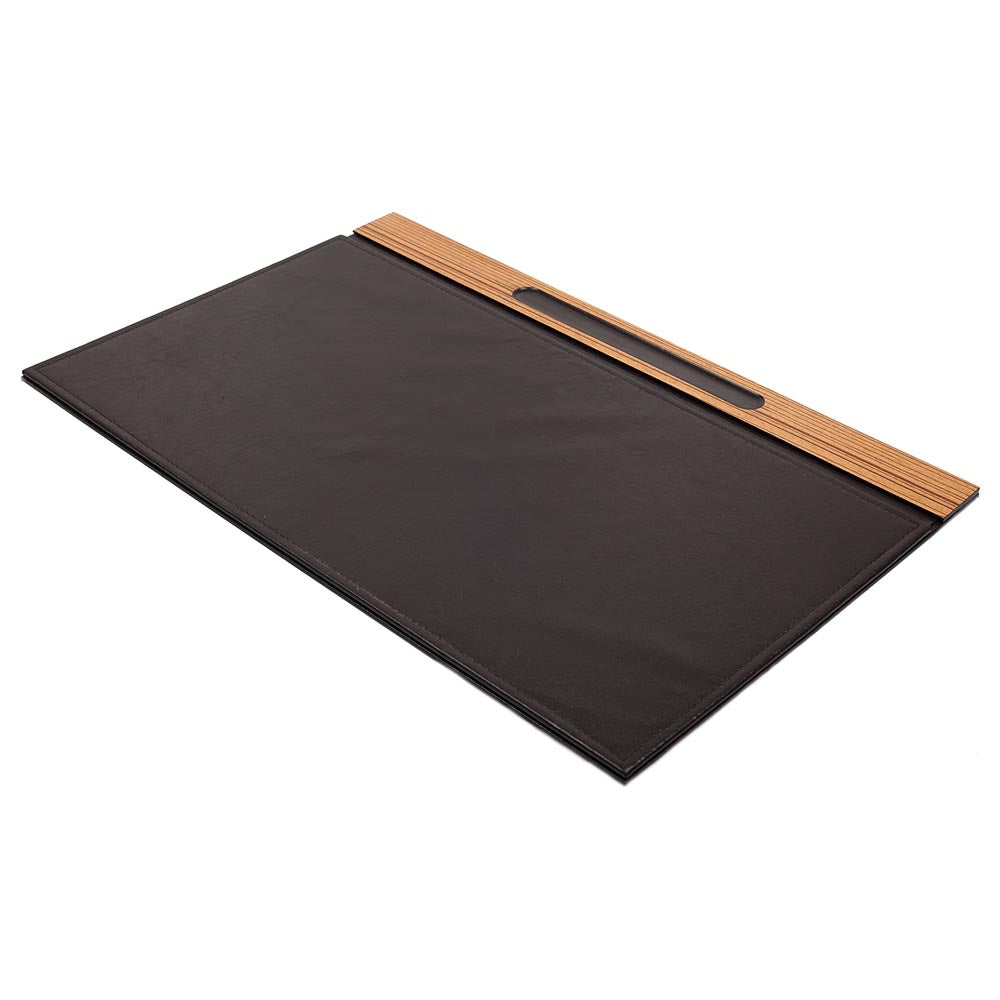 MOOG Zebrona Leather Desk Set-Brown- 11 PCS Moogdesk
