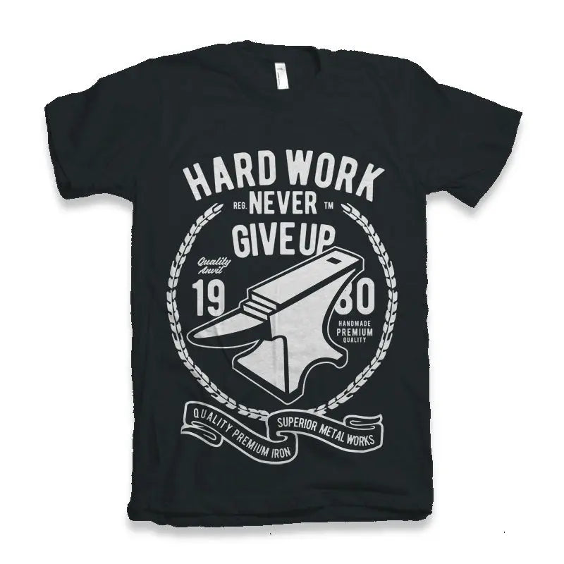 Hard Work Anvil Men's Bamboo Viscose/Organic Cotton Short Sleeve Graphic T-Shirt Spun Bamboo