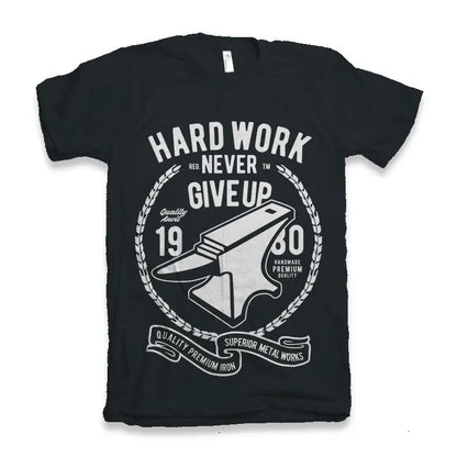 Hard Work Anvil Men's Bamboo Viscose/Organic Cotton Short Sleeve Graphic T-Shirt Spun Bamboo