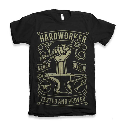 Hard Worker Men's Bamboo Viscose/Organic Cotton Short Sleeve Graphic T-Shirt Spun Bamboo