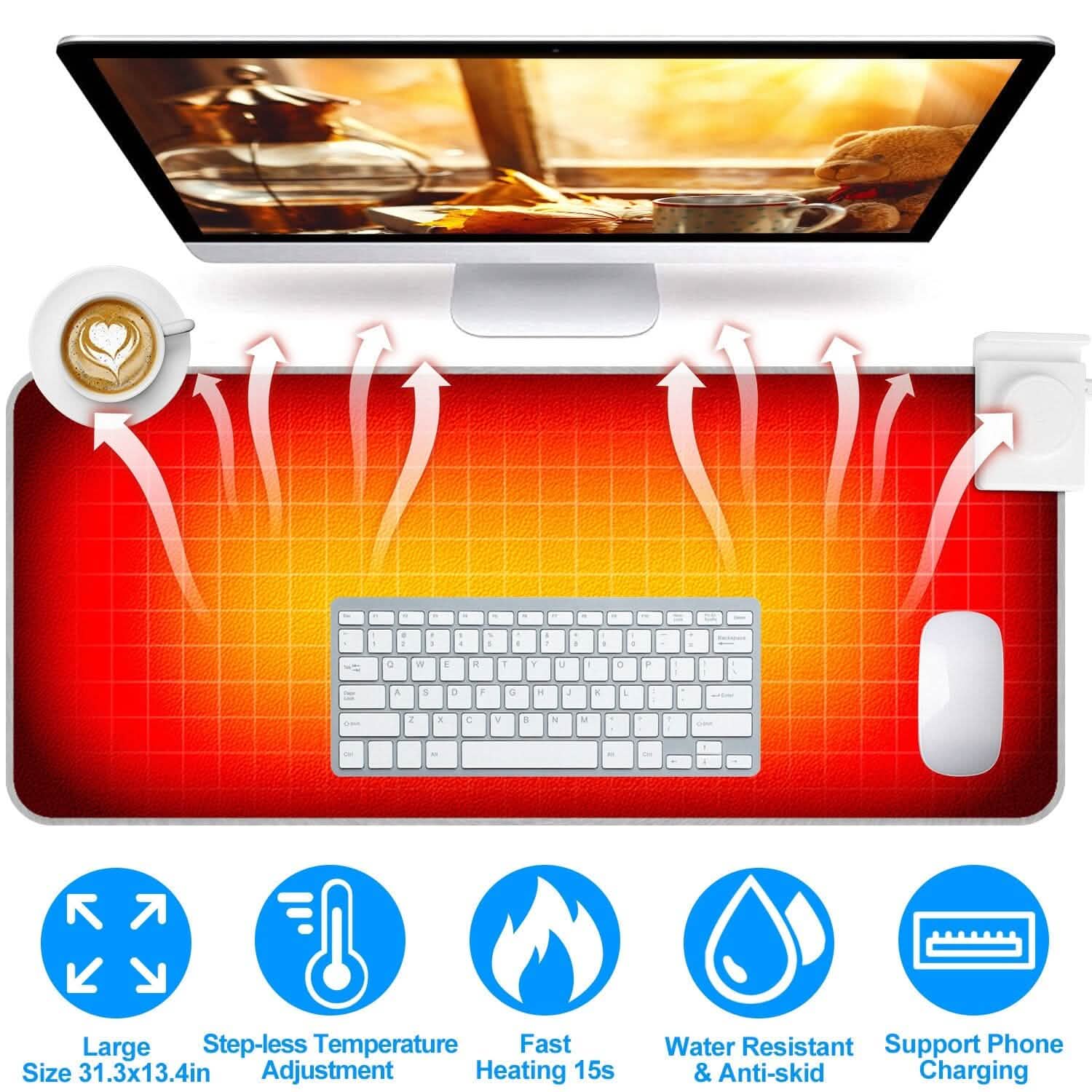 Heated Gaming Mouse Pad Large DailySale