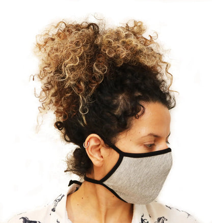 X Large Triple Layer Breathable Bamboo Viscose Face Mask with String Ties Spun Bamboo