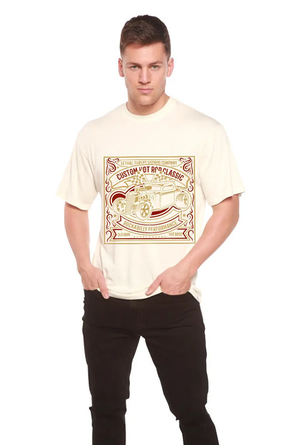 Hot Rod Men's Bamboo Viscose/Organic Cotton Short Sleeve Graphic T-Shirt Spun Bamboo