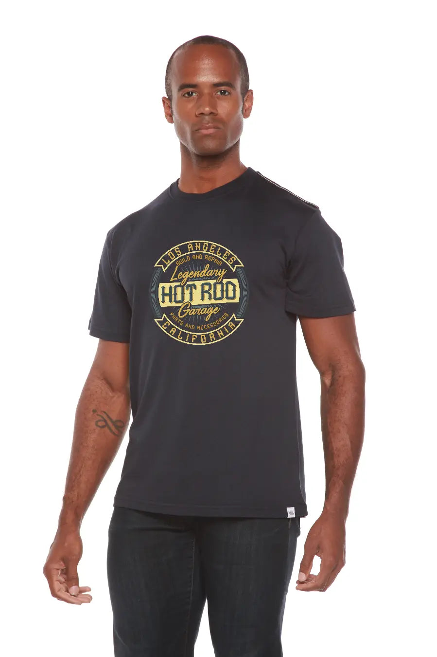 HOT ROO Men's Bamboo Viscose/Organic Cotton Short Sleeve Graphic T-Shirt Spun Bamboo