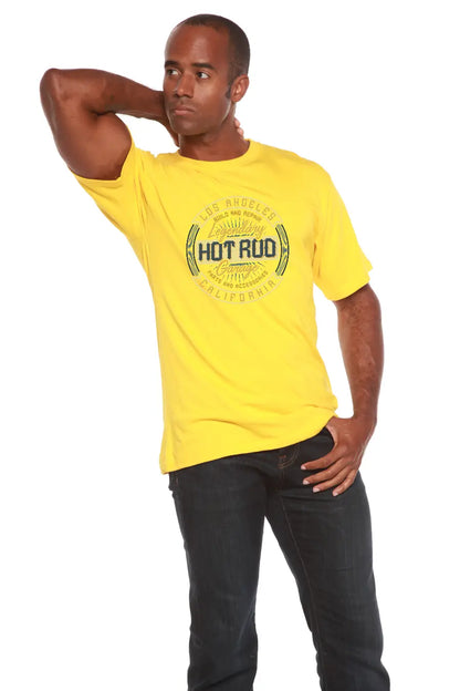 HOT ROO Men's Bamboo Viscose/Organic Cotton Short Sleeve Graphic T-Shirt Spun Bamboo