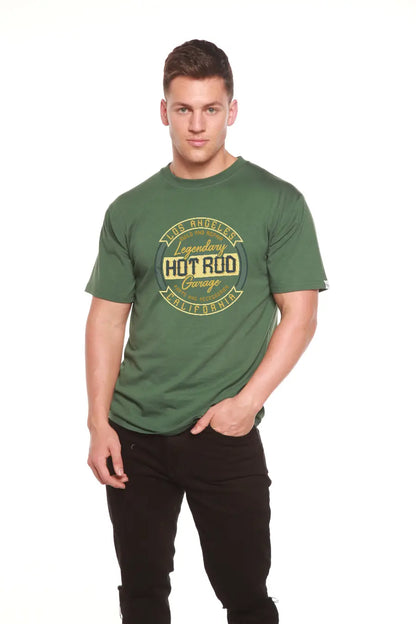 HOT ROO Men's Bamboo Viscose/Organic Cotton Short Sleeve Graphic T-Shirt Spun Bamboo
