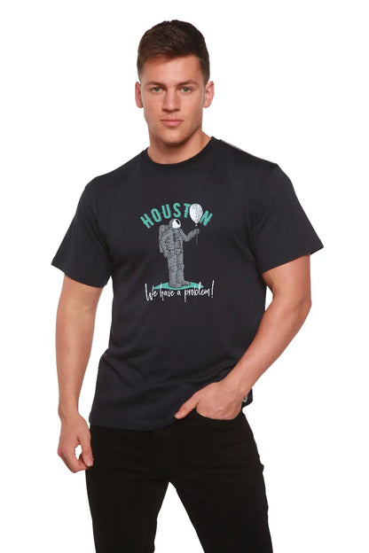 HOUSTON Men's Bamboo Viscose/Organic Cotton Short Sleeve Graphic T-Shirt Spun Bamboo