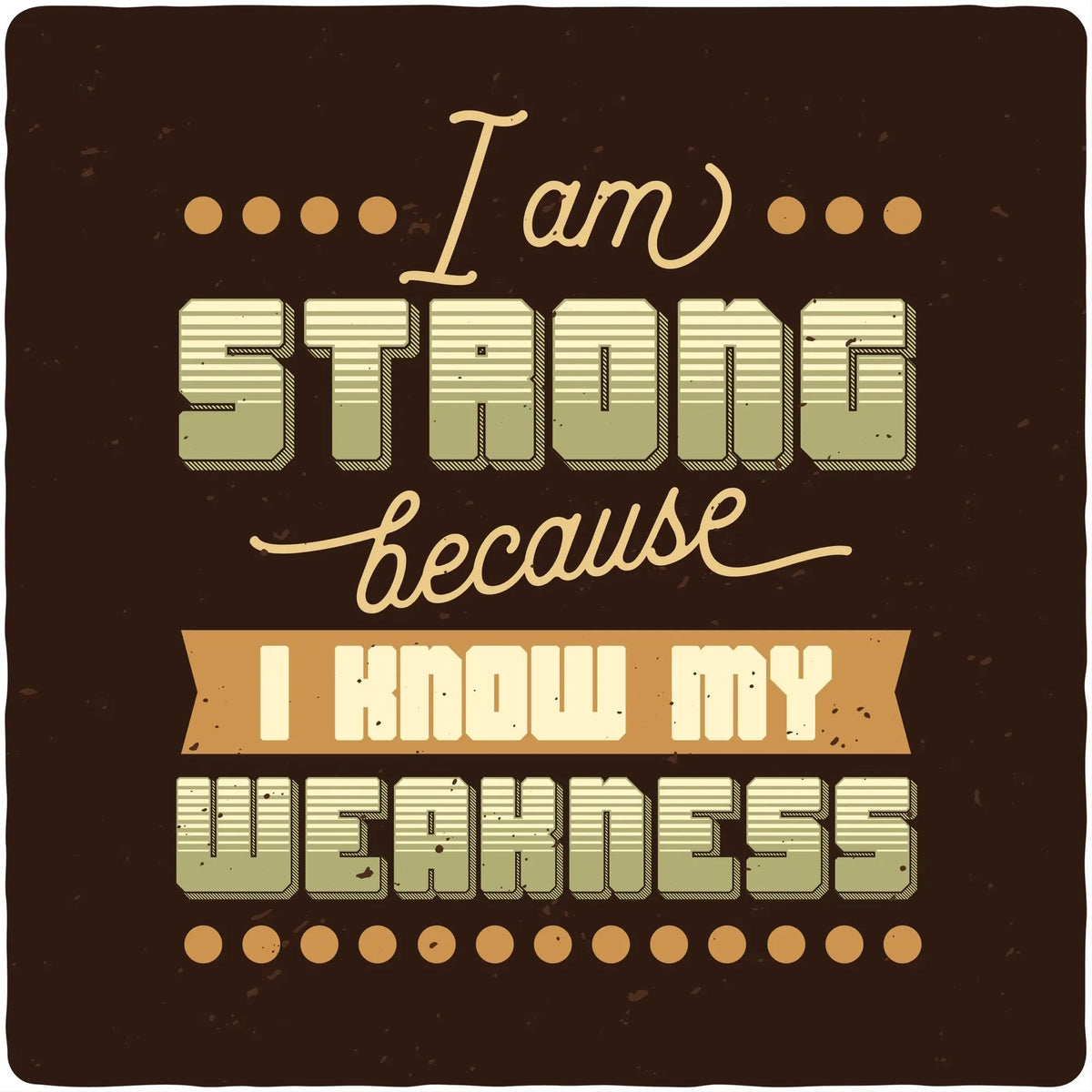 I am Strong Men's Bamboo Viscose/Organic Cotton Short Sleeve Graphic T-Shirt Spun Bamboo