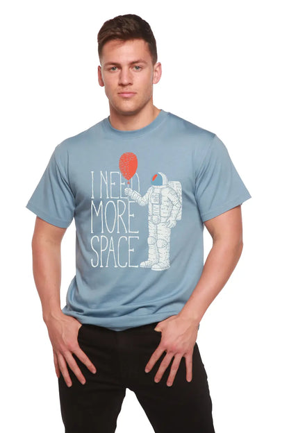 I need more space Men's Bamboo Viscose/Organic Cotton Short Sleeve Graphic T-Shirt Spun Bamboo