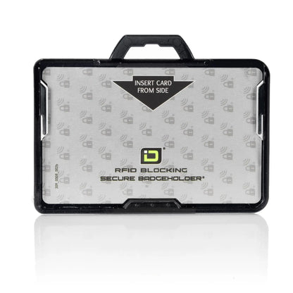 Secure Badge Holder BloxProx ™ Lite LANDSCAPE - Protects 125Khz HID Prox - 1 ID Card Holder ID Stronghold