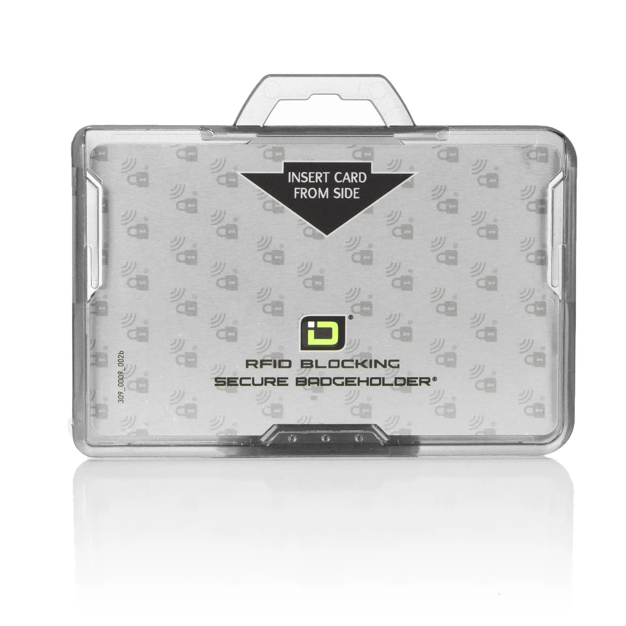 Secure Badge Holder BloxProx ™ Lite LANDSCAPE - Protects 125Khz HID Prox - 1 ID Card Holder ID Stronghold