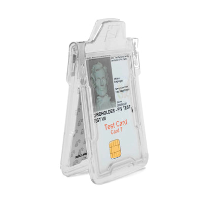 Secure Badge Holder Classic with BloxProx™ - Protects 125Khz HID Prox 1 ID Card Holder ID Stronghold