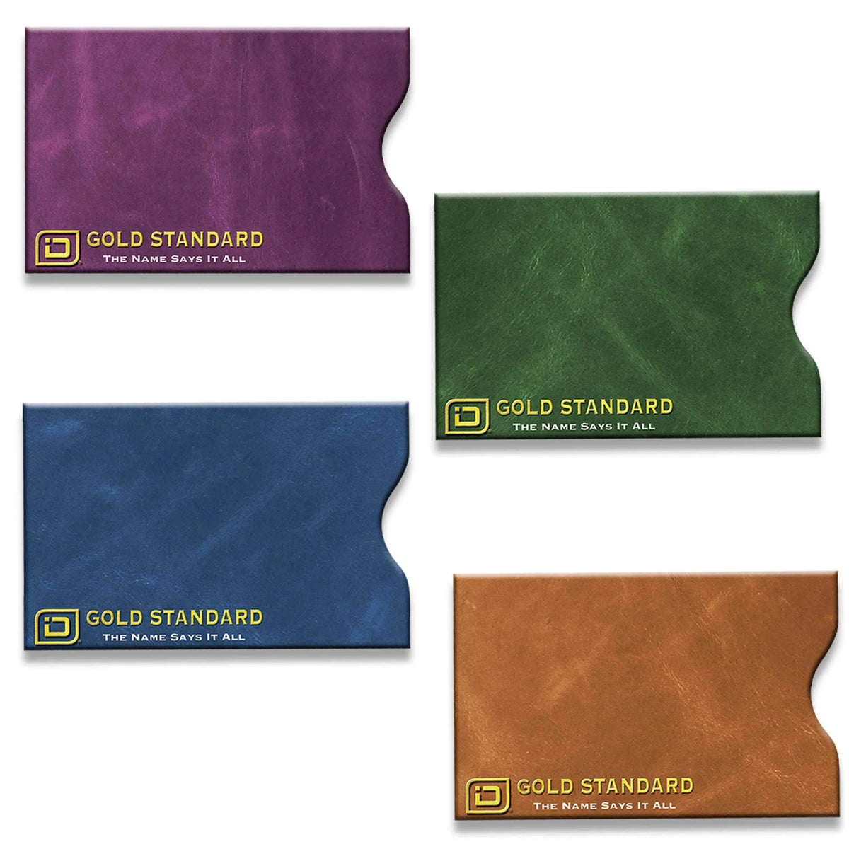 RFID Blocking Credit Card and Passport Sleeves - Leather Look 20 Pack ID Stronghold