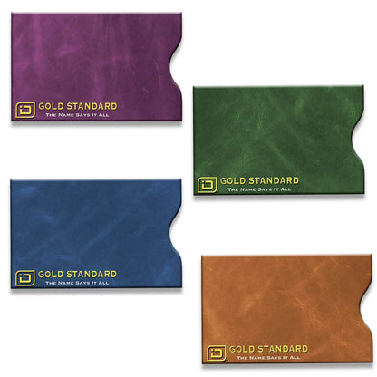 RFID Blocking Credit Card and Passport Sleeves - Leather Look 20 Pack ID Stronghold