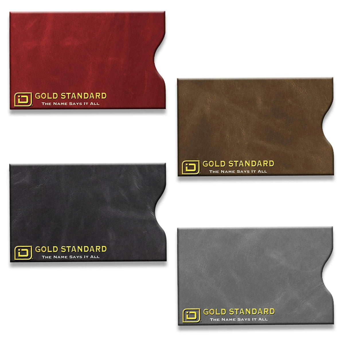 RFID Blocking Credit Card and Passport Sleeves - Leather Look 20 Pack ID Stronghold