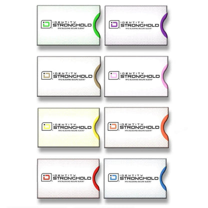 RFID Blocking Honeycomb Design Credit Card Sleeves - 8 Pack ID Stronghold