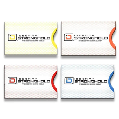 RFID Blocking Honeycomb Design Credit Card Sleeves - 8 Pack ID Stronghold