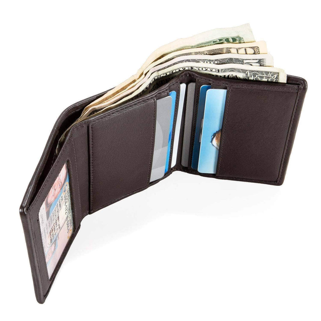 Men's Slim RFID Trifold Wallet with ID ID Stronghold
