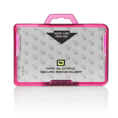 Secure Badge Holder BloxProx ™ Lite LANDSCAPE - Protects 125Khz HID Prox - 1 ID Card Holder ID Stronghold