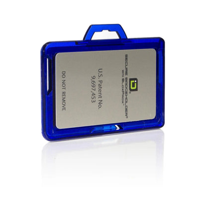 Secure Badge Holder BloxProx ™ Lite LANDSCAPE - Protects 125Khz HID Prox - 1 ID Card Holder ID Stronghold
